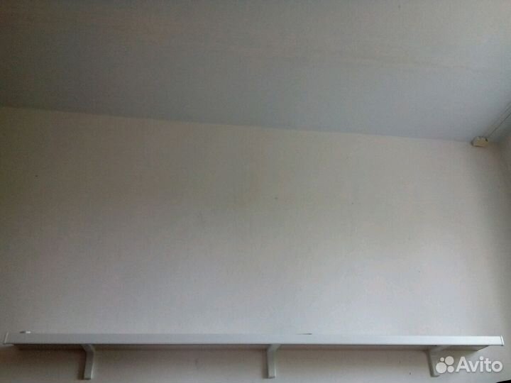 Полки пвх белые 2*0.2м с креплением