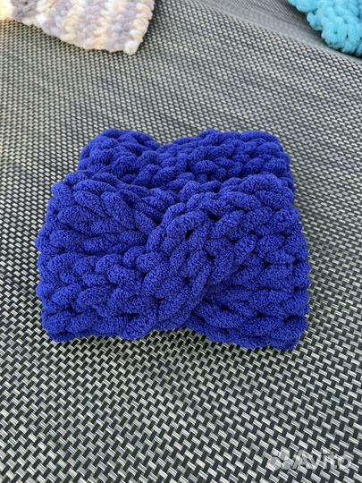 Повязка на голову теплая