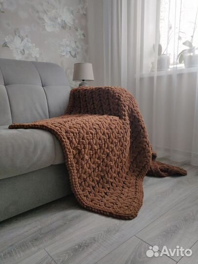 Вязаные детские пледы