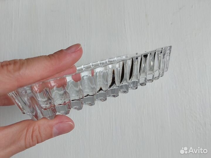 Хрустальная селедочница хрустальная пепельница