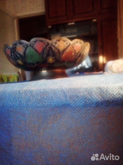 Ваза для фруктов латунь