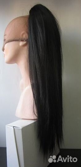 Прямой хвост из термоволокна на крабе. Цвет разный