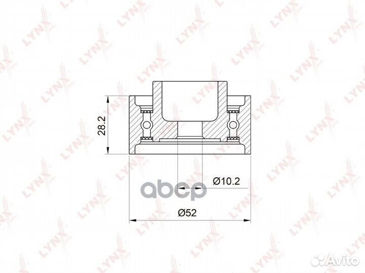 Ролик обводной ремня грм;mazda FP-DE/FS-DE fami