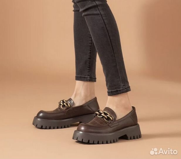 Лоферы из натуральной кожи