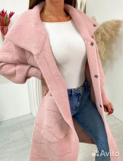 Пальто женское шикарное 50-56(Альпака)