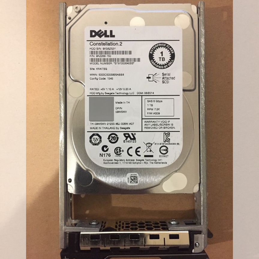 [ST91000640SS] Жесткий Диск Dell 1tb Sas 7.2k Новый St91000640ss
