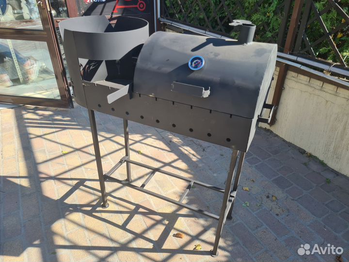 Мангал смокер печь под казан коптильня гриль