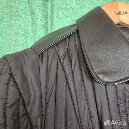 Демисезонное стеганное полупальто