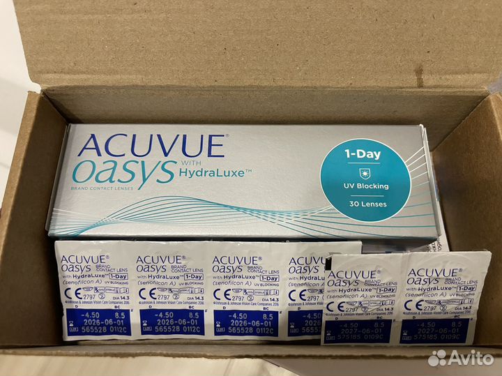 Линзы контактные acuvue oasys 1 day