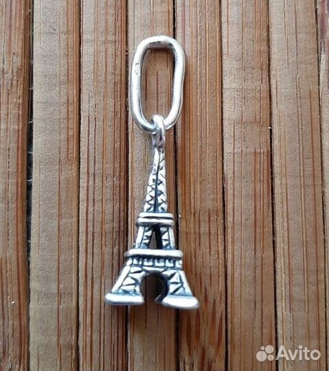 Подвески Эйфелева башня,Серде,Шнурок кожа Pandora
