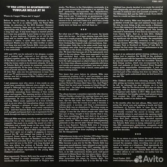 Виниловая пластинка Oldfield, Mike -Tubular Bells