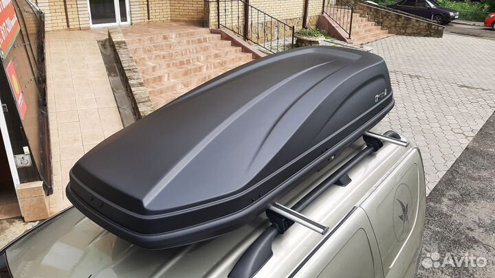 Автобокс на крышу Turino 650л, 225х88х45см, Черный