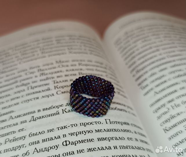 Кольцо из бисера