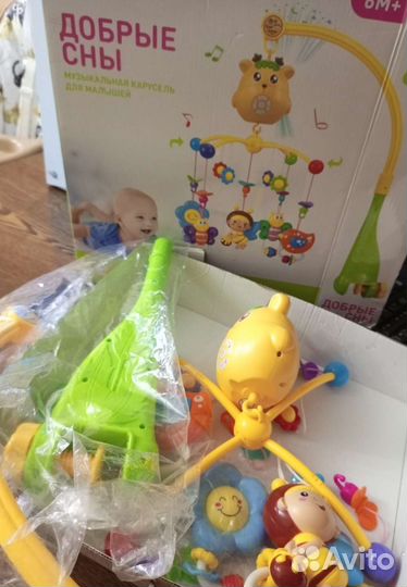 Музыкальная карусель на кроватку