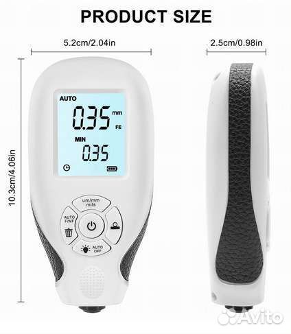 Толщиномер лкп HW-300