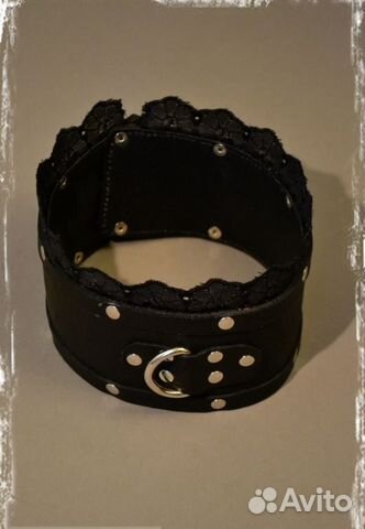 Ошейник с кружевом DE Luxe