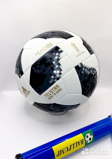 Футбольный мяч adidas telstar fifa 2018