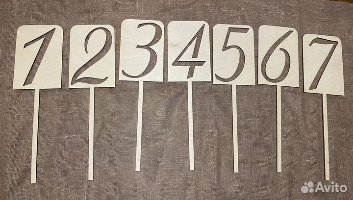 Номерки на столы