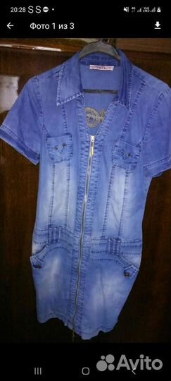 Джинсовое платье