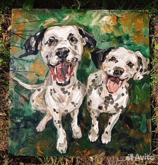 Картина с собачками