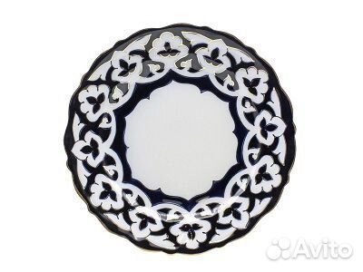 Тарелка Пахта плоская золото 17,8 см, фрф