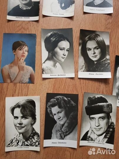 Советские открытки с актрисами в хорошем состоянии