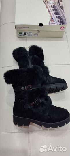 Полусапоги зимние для девочки 35размер