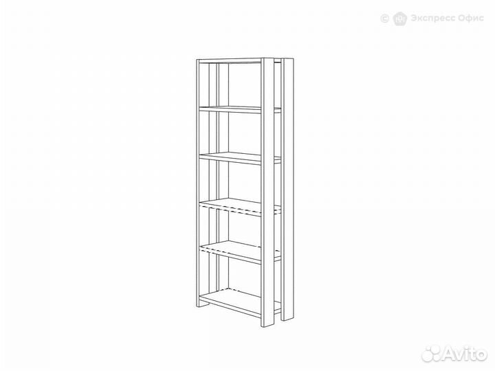 Стеллаж-перегородка Slim стлн-180 нбе