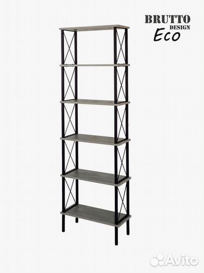 Стeллaж широкий лофт металлический Классик 6