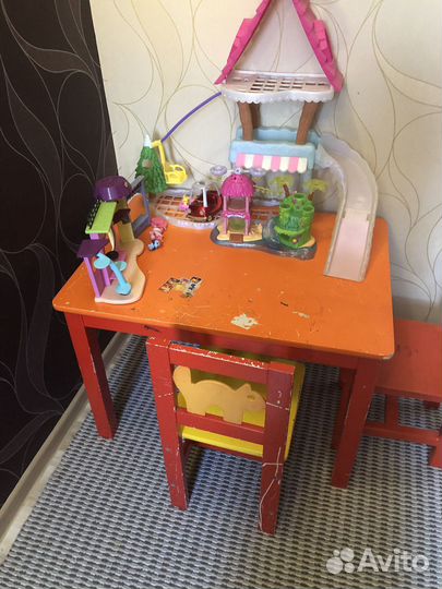 Детский стол со стулом IKEA