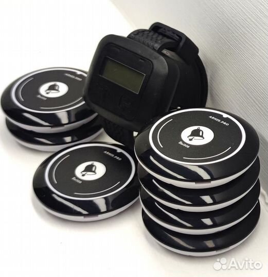 Кнопка вызова официанта модель Смайл с часами