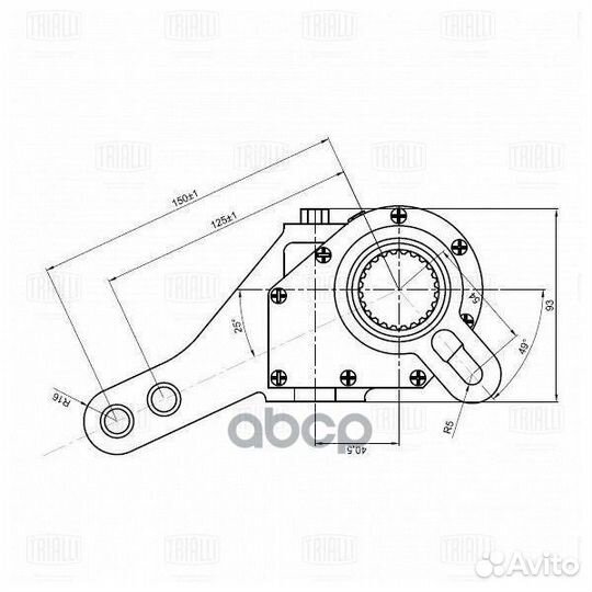 ZF 2518 Рычаг торм. рег. авт. (трещотка) для а