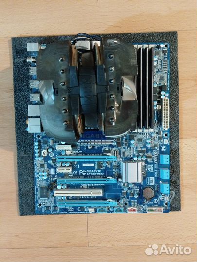 Полный комплект LGA1366 6/12 + 12 Гб озу + кулер