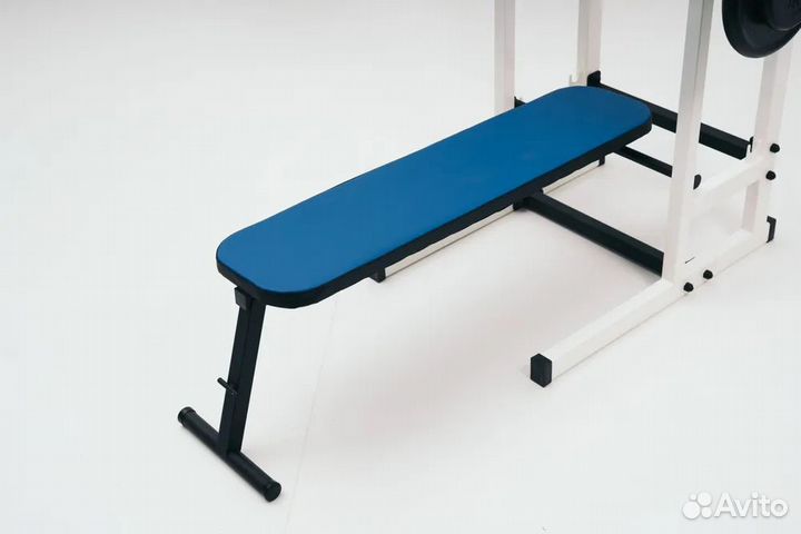 Напольный турник со скамьей, брусья, пресс 4в1