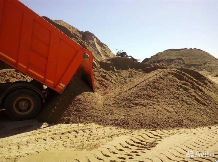Песок строительный, грунт с доставкой от производителя