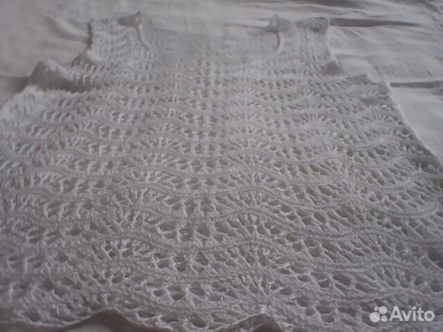 Топ льняной ажурный 50/52 размер