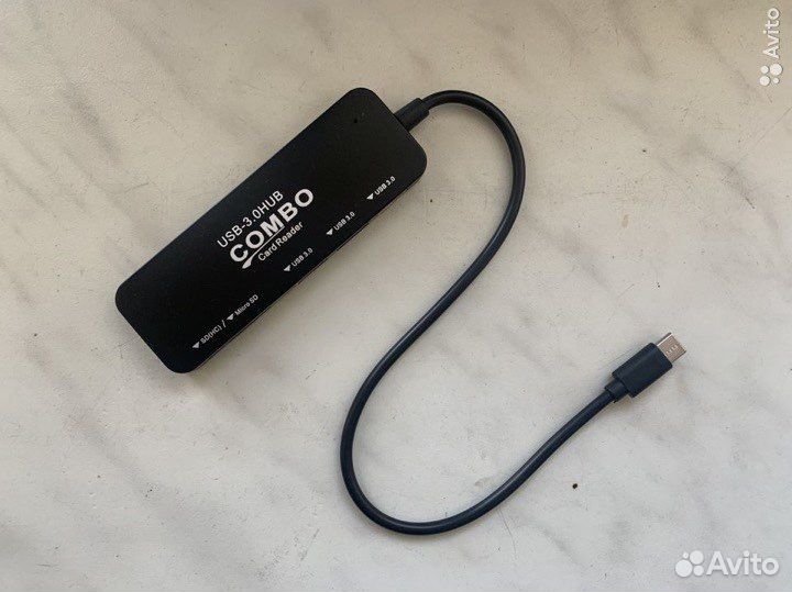 Концентратор переходник type-c на usb 3.0 SD+micro