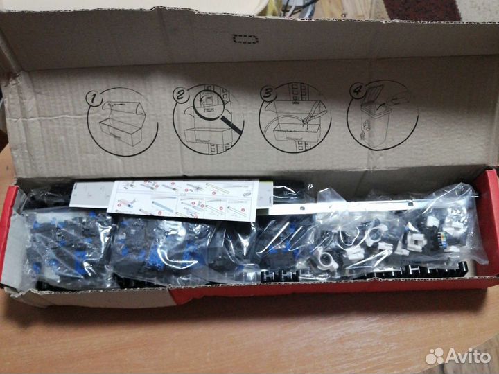 Патч-пан. UTP 24 RJ45 кат6, арт. 033561 Legrand