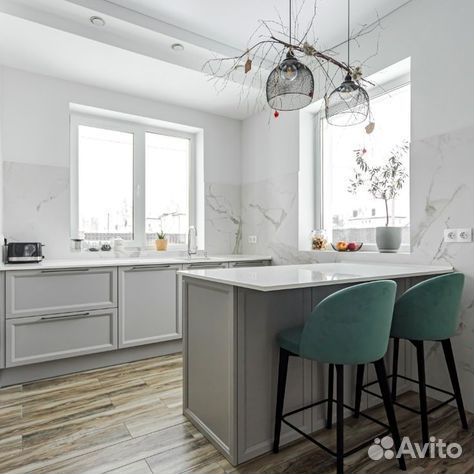 Кухня белый глянец