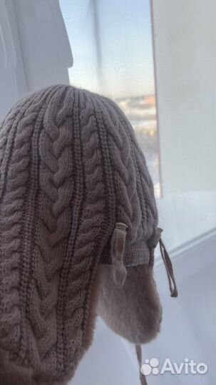 Шапка ушанка женская экомех