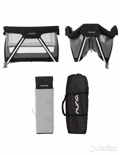 Манеж nuna sena Graphite серый новый