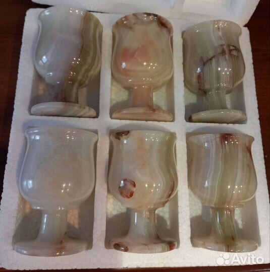 Рюмки из оникса 90 мл 6шт