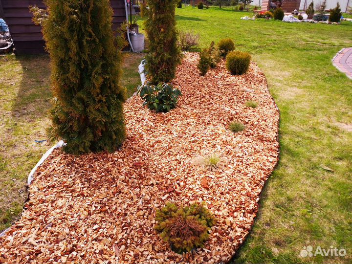 Щепа, кора(мульча) лиственницы