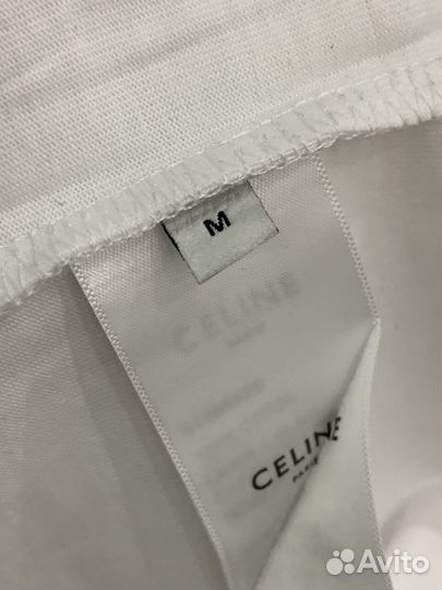 Белая футболка Celine