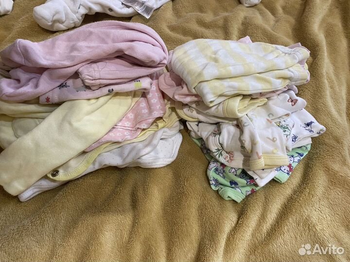 Детские вещи пакетом для девочек 0-6 месяцев