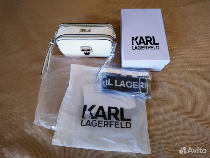 Сумка женская Karl lagerfeld белая