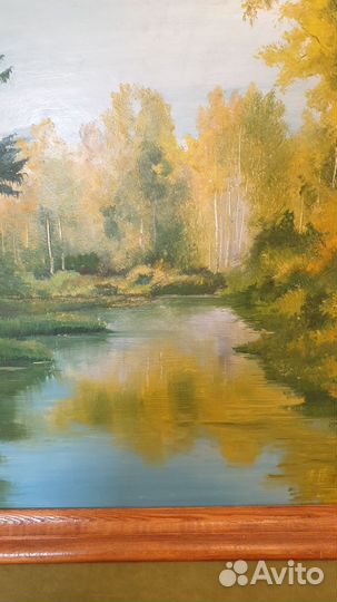 Картина маслом осенний пейзаж