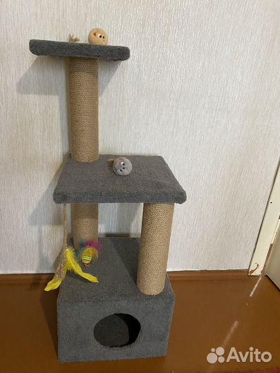 Когтеточка домик для кошки