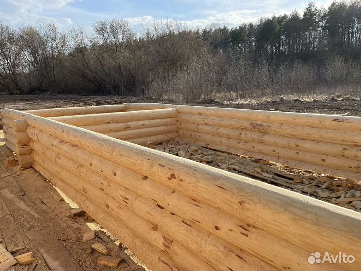 Срубы из рубленного бревна