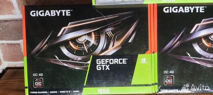 Видеокарта GTX 1650 2шт